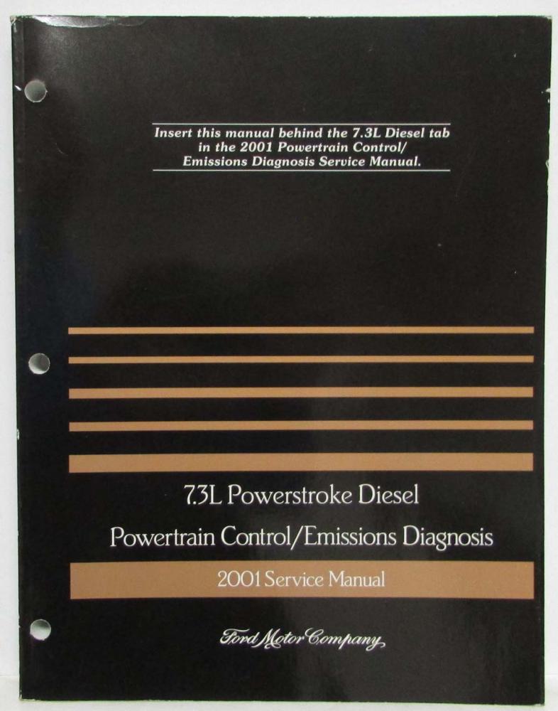 2001 Ford 7.3L Diesel PWT Control Emissions Diagnosis Service