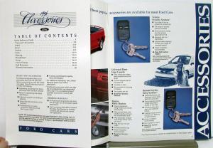 1996 Ford Car Probe Mustang Thunderbird Taurus & More Accessories Sales Brochure