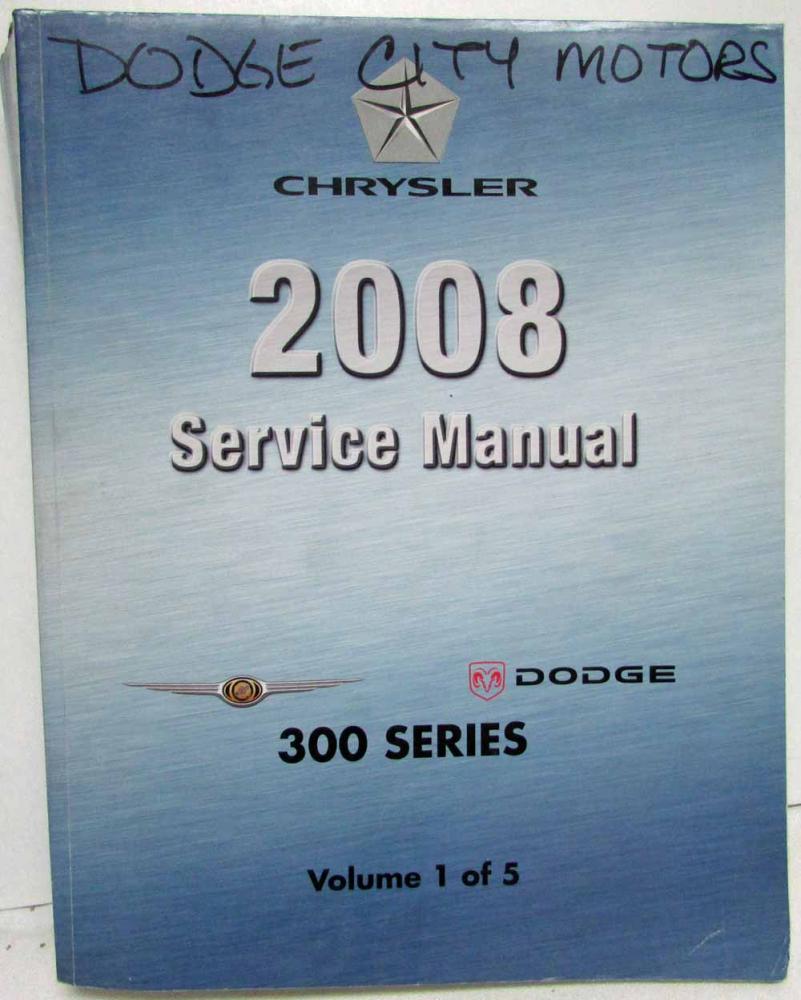 2008 Chrysler 300 Series SRT8 Dodge Charger Magnum Service Shop Manual 5  Vol Set
