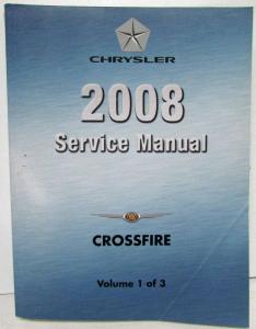 2008 Chrysler Crossfire Service Shop Repair Manual 3 Vol Set