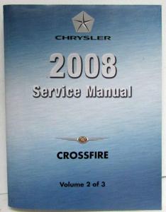 2008 Chrysler Crossfire Service Shop Repair Manual 3 Vol Set