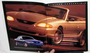 1998 Ford Mustang GT Racers Force Kendall Priestley Sales Brochure