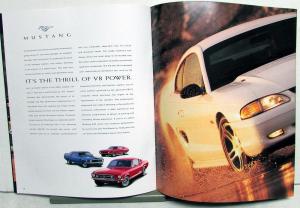 1998 Ford Mustang GT Racers Force Kendall Priestley Sales Brochure