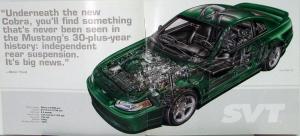 1999 Ford Mustang Cobra SVT Sales Brochure Original