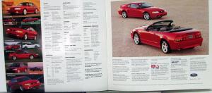 1999 Ford Mustang Cobra SVT Sales Brochure Original