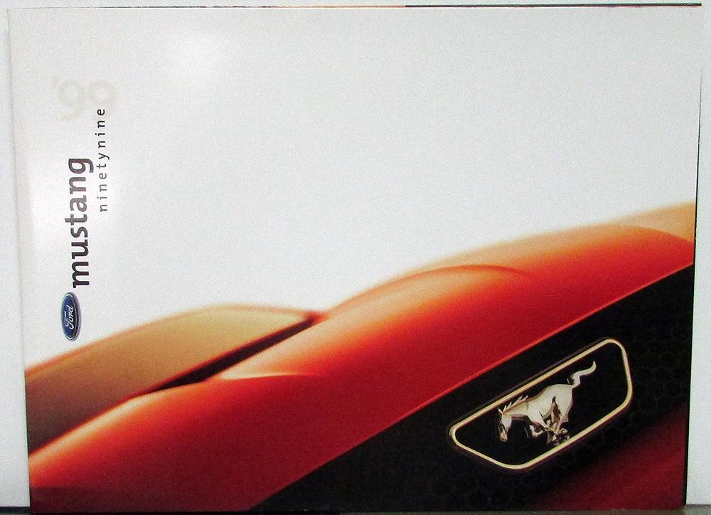 1999 Ford Mustang & GT Sales Brochure FOLDER Original