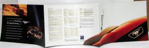 1999 Ford Mustang & GT Sales Brochure FOLDER Original