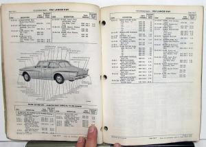 1961 Mopar Collision Parts List Plymouth DeSoto Chrysler Imperial Dart Dodge