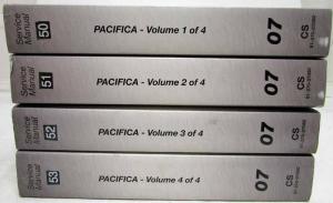 2007 Chrysler Pacifica Service Shop Repair Manual 4 Vol Set