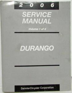 2006 Dodge Durango Service Shop Repair Manual 4 Vol Set