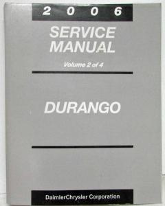 2006 Dodge Durango Service Shop Repair Manual 4 Vol Set