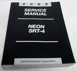 2005 Dodge Neon & SRT-4 Service Shop Manual Repair Dealer Original