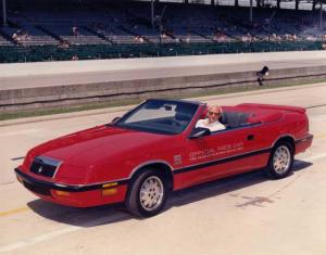 1987 Chrysler LeBaron Indy 500 Official Car Color Press Photo 0007