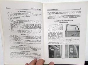 1948 Hudson Super Commodore Six & Eight Owners Operator Manual Instructions