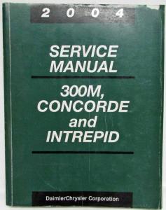 2004 Chrysler 300M/Concorde and Dodge Intrepid Service Shop Repair Manual & Supp