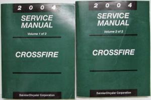 2004 Chrysler Crossfire Service Shop Repair Manual 2 Vol Set Original