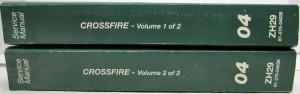 2004 Chrysler Crossfire Service Shop Repair Manual 2 Vol Set Original