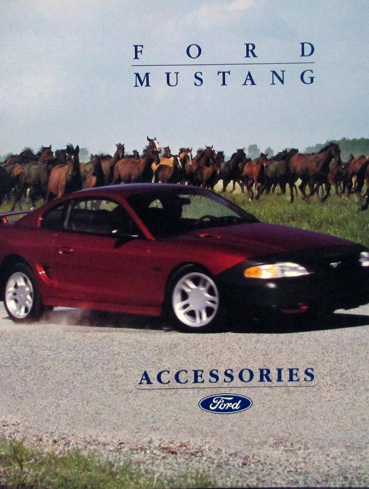 2002 Ford Mustang Accessories Sales Brochure Folder Original