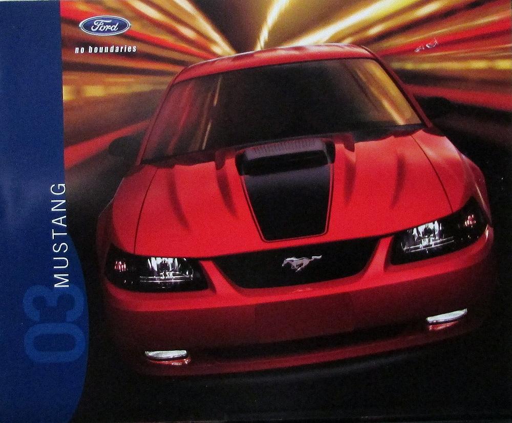 2003 Ford Mustang Coupe & Convertible Sales Brochure Original