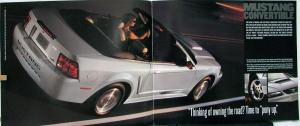 2003 Ford Mustang Coupe & Convertible Sales Brochure Original