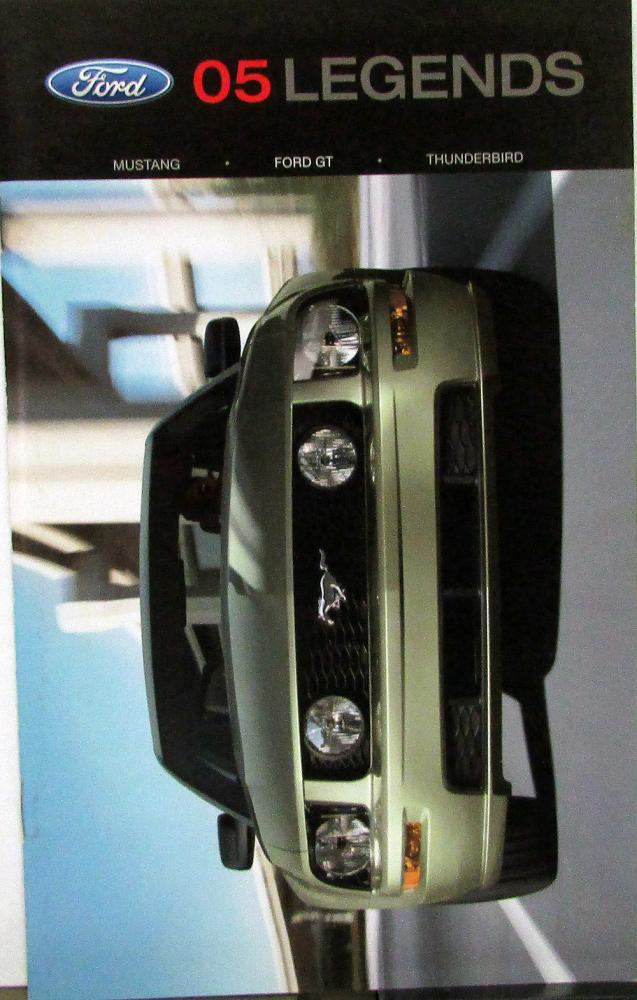 2005 Ford Mustang Supercar GT Thunderbird Legends Sales Brochure Original
