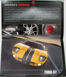 2005 Ford Mustang Supercar GT Thunderbird Legends Sales Brochure Original