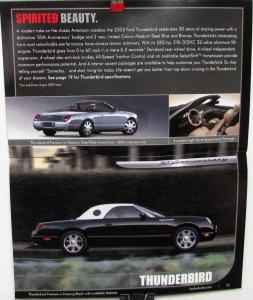 2005 Ford Mustang Supercar GT Thunderbird Legends Sales Brochure Original