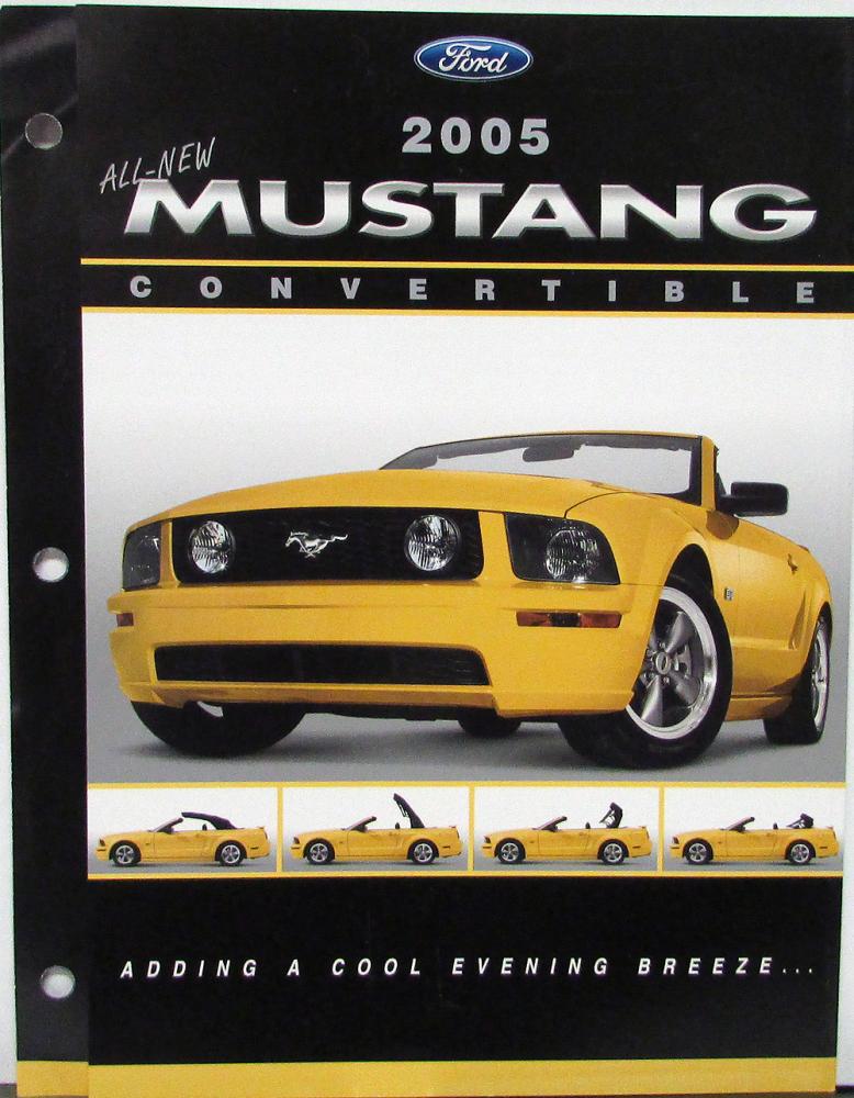 2005 Ford Mustang Convertible Dealer Item Only Folder ORIGINAL