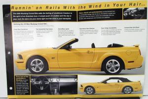 2005 Ford Mustang Convertible Dealer Item Only Folder ORIGINAL