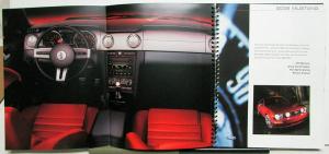 2005 Ford Mustang V6 GT Press Kit Spiral Bound Brochure Original