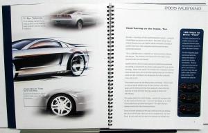 2005 Ford Mustang V6 GT Press Kit Spiral Bound Brochure Original