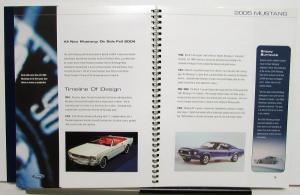 2005 Ford Mustang V6 GT Press Kit Spiral Bound Brochure Original