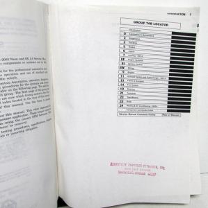 2003 Dodge Neon SX 2.0 Service Shop Repair Manual With SRT 4 Neon Supplement