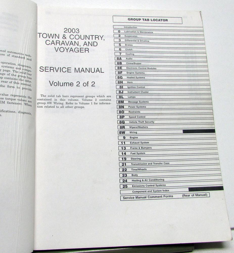 2003 dodge caravan repair manual pdf free
