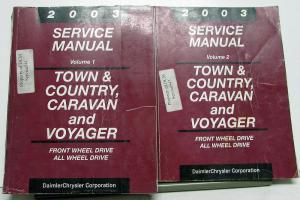 2003 Chrysler Town & Country Voyager & Dodge Caravan Service Manual Shop Repair