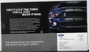 2011 Ford Mustang V6 Sales Folder MAILER Original