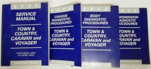 2002 Chrysler Town & Country Voyager & Dodge Caravan Service Manual & Diag Procs