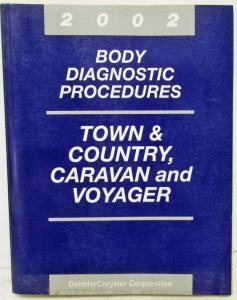 2002 Chrysler Town & Country Voyager & Dodge Caravan Service Manual & Diag Procs