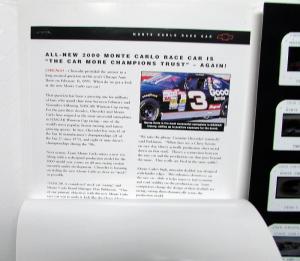 2000 Chevrolet Monte Carlo Press Kit Media Release SS NASCAR Indy 500 Pace Car