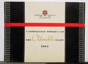 1934 Oldsmobile Eight Color ORIGINAL Sales Book Large Prestige Brochure Rare