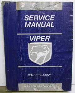 2002 Dodge Viper Service Shop Repair Manual Dealer Original