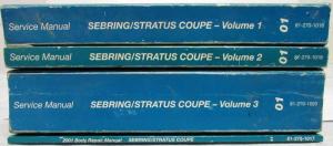 2001 Chrysler Sebring & Dodge Stratus Coupe Service Manual 3 Vol & Body Repair