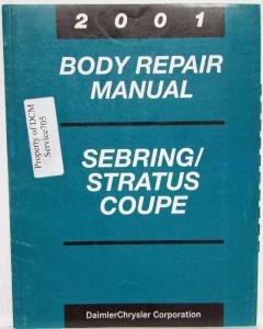 2001 Chrysler Sebring & Dodge Stratus Coupe Service Manual 3 Vol & Body Repair