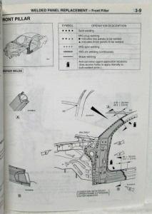 2001 Chrysler Sebring & Dodge Stratus Coupe Service Manual 3 Vol & Body Repair