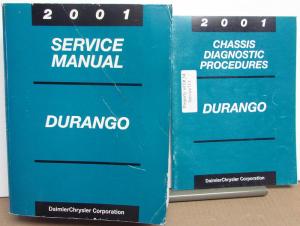 2001 Dodge Durango Service Shop Repair Manual & Chassis Diagnostic Procedures
