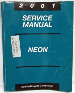 2001 Dodge Neon Service Shop Repair Manual & Diagnostic Procedures