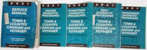 2001 Chrysler Town & Country Voyager & Dodge Caravan Service Manual & Diag Procs