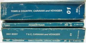 2001 Chrysler Town & Country Voyager & Dodge Caravan Service Manual & Diag Procs