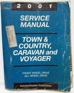 2001 Chrysler Town & Country Voyager & Dodge Caravan Service Manual & Diag Procs