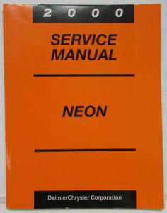 2000 Dodge and Plymouth Neon Service Shop Repair Manual & Diagnostic Procedures